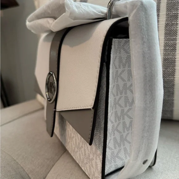 Michael Kors White and Gray Mini Bag - Picture 5 of 5